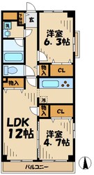 リリーウェルの物件間取画像